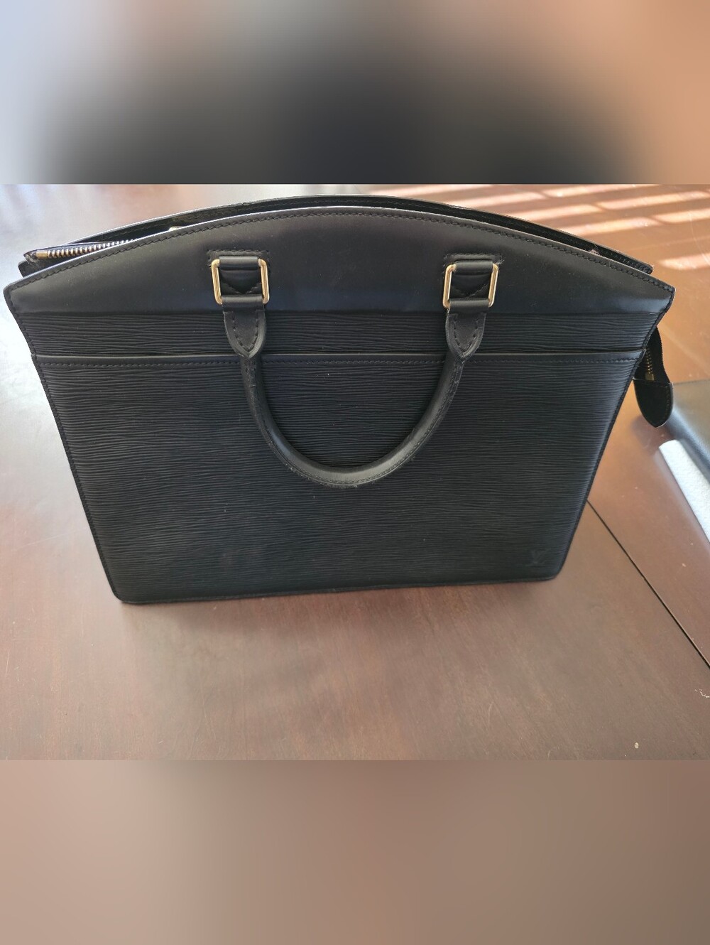 LOUIS VUITTON Epi Riviera Hand Bag Noir Black France M48182 AUTHENTIC